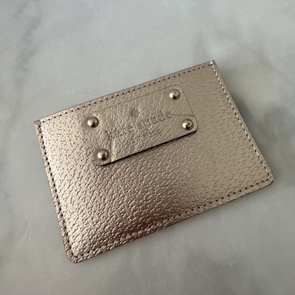 Kate Spade Wallet Small Gold Glitter